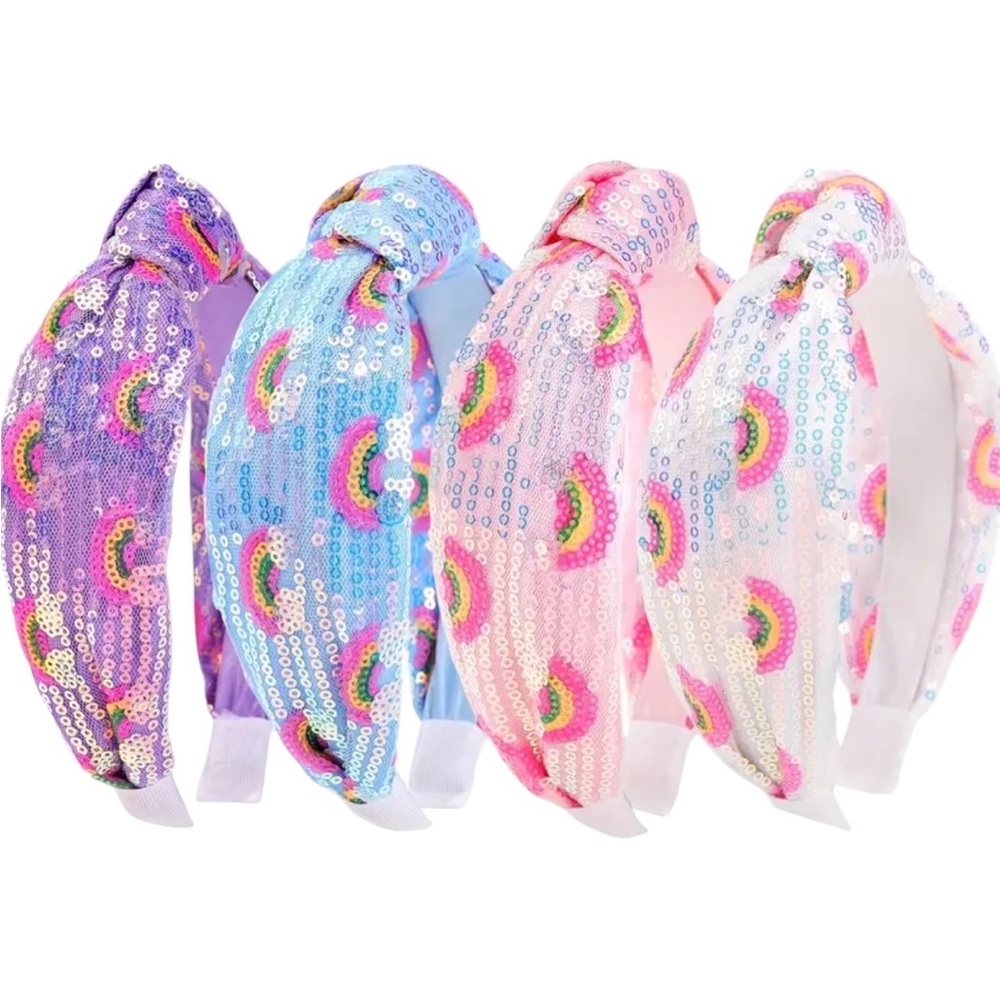 Sequin Rainbow Headbands
